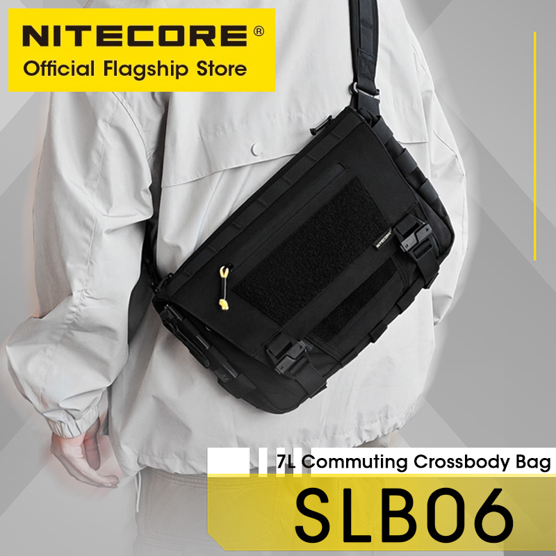 Tablet Shoulder Bag - NITECORE SLB06 Commuting Crossbody Bag Black