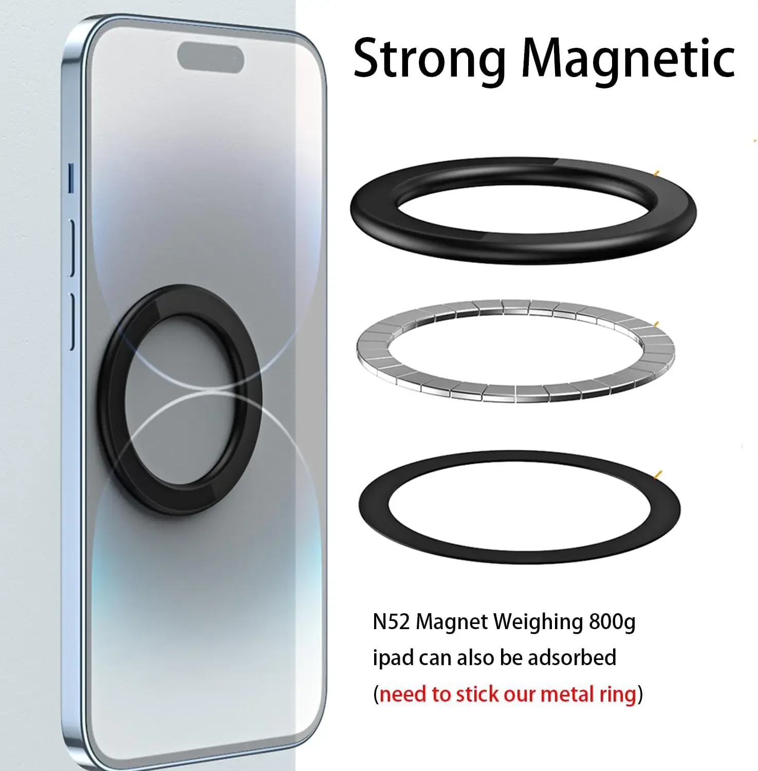 For MagSafe Magnetic Ring Hold - огляд і ціна Tablet Accessories For Car