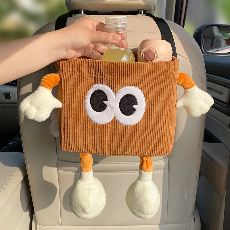 Car Trash Can Bin Cartoon Eye  - огляд і ціна Tablet Accessories For Car