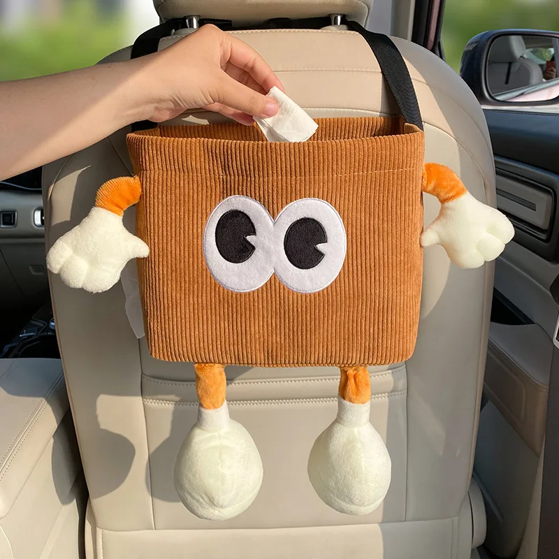 Car Trash Can Bin Cartoon Eye  - огляд і ціна Tablet Accessories For Car