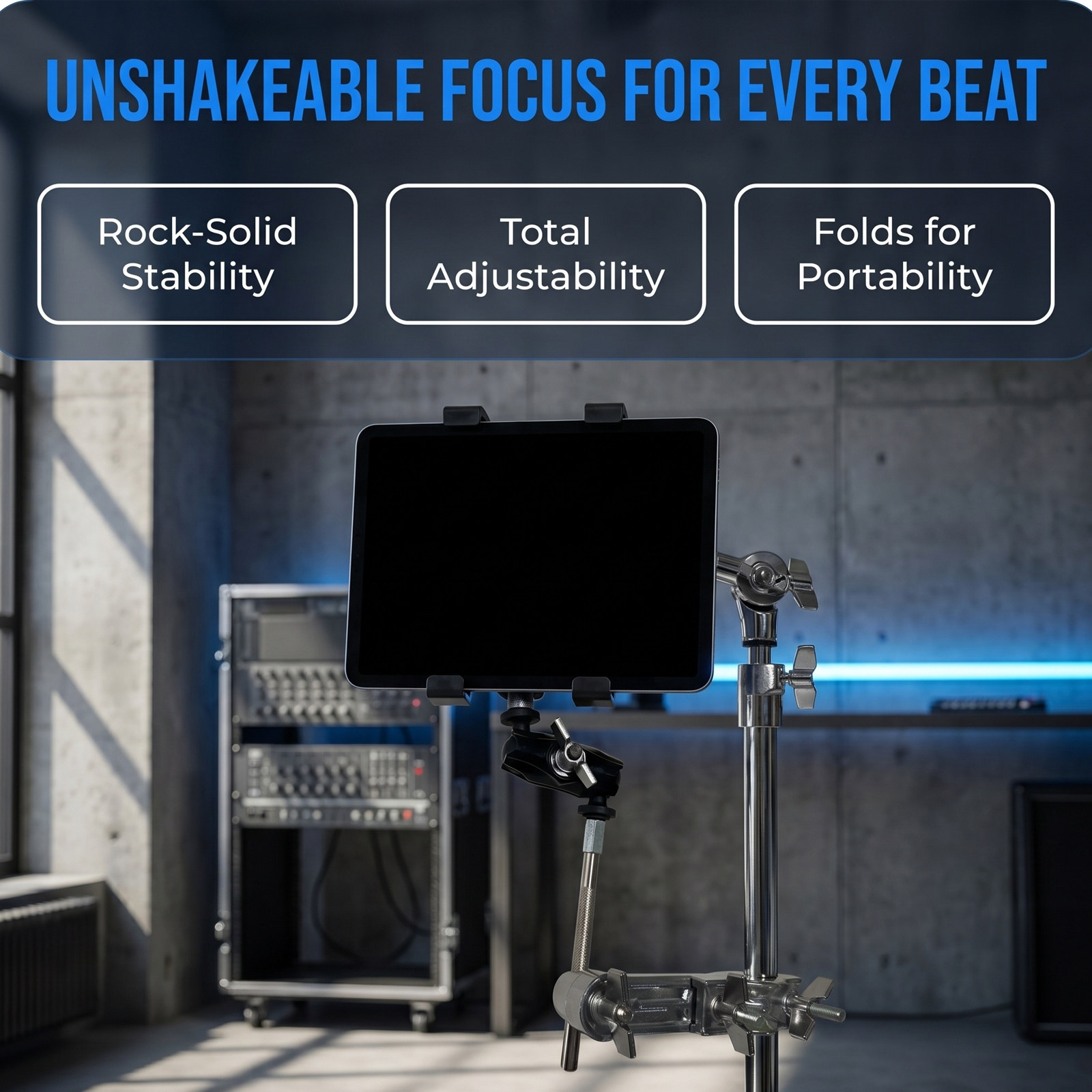Drum Set Phone Holder Adjustab - огляд і ціна Tablet Accessories Set