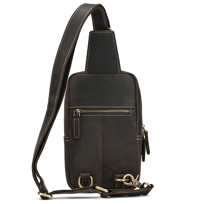 Genuine Leather Men's Chest Ba - огляд і ціна Tablet Shoulder Bag