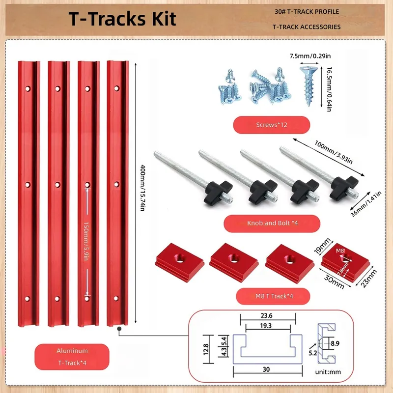 T30 T Slot Slider Set Red Blue - огляд і ціна Tablet Accessories Set