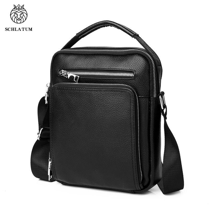 SCHLATUM Genuine Leather Men C - огляд і ціна Tablet Shoulder Bag