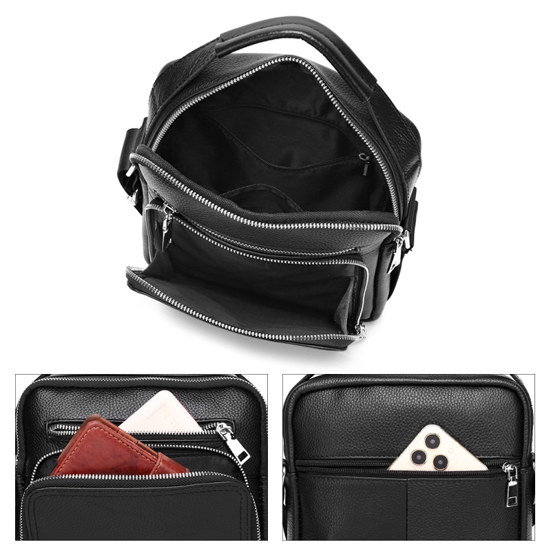 SCHLATUM Genuine Leather Men C - огляд і ціна Tablet Shoulder Bag